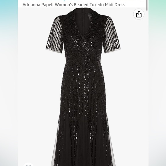 Adrianna Papell MIDI Sequin Dress - Picture 3 of 4